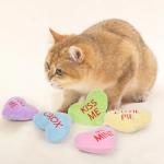 5-Pack Heart Catnip Toys for Valentine's Day