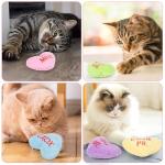 5-Pack Heart Catnip Toys for Valentine's Day