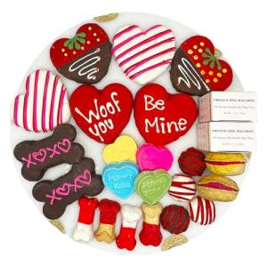 Valentine's Dog Treats Gift Box - 22 Gourmet Snacks