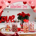 Valentine's Day Heart Treat Bags - 100 Pcs