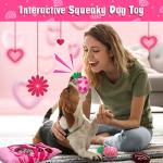 Lepawit Valentine's Day Squeaky Dog Toys Set