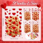 Valentine's Day Heart Treat Bags - 100 Pcs