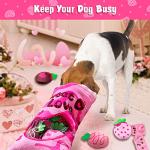 Lepawit Valentine's Day Squeaky Dog Toys Set