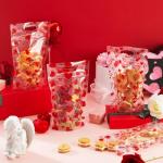 Valentine's Day Heart Treat Bags - 100 Pcs