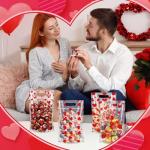 Valentine's Day Heart Treat Bags - 100 Pcs