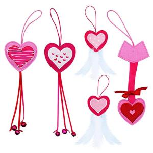 Valentine's Day Catnip Toys with Feathers and Bells