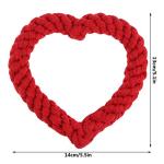 Valentine's Day Heart Shaped Dog Chew Toys