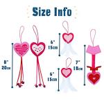 Valentine's Day Catnip Toys with Feathers and Bells