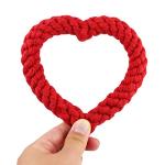Valentine's Day Heart Shaped Dog Chew Toys