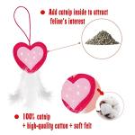 Valentine's Day Catnip Toys with Feathers and Bells