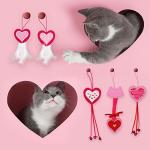 Valentine's Day Catnip Toys with Feathers and Bells