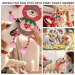 Valentine's Day Plush Squeaky Dog Toy for All Sizes