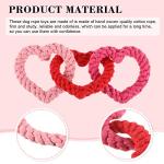 Valentine’s Day Heart Rope Dog Chew Toys Set