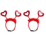 Valentine’s Day Sequin Heart Dog Headband Set