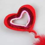 Valentine’s Day Sequin Heart Dog Headband Set