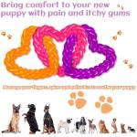 Valentine's Day Heart Dog Chew Toys for Puppies