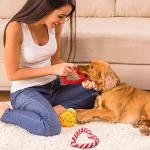 Valentine's Heart Shaped Rope Dog Chew Toys