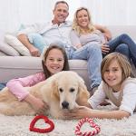 Valentine's Heart Shaped Rope Dog Chew Toys