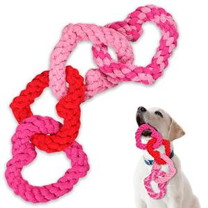 Valentine's Day Heart Shaped Dog Chew Toy