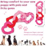 Valentine's Day Heart Shaped Dog Chew Toy