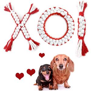 Valentine’s Day Dog Rope Toys - 3 Pack