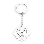 Silver Retriever Keychain - Perfect Gift for Dog Lovers