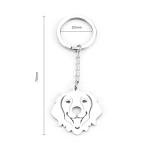 Silver Retriever Keychain - Perfect Gift for Dog Lovers