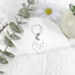 Silver Retriever Keychain - Perfect Gift for Dog Lovers