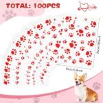 100 Pcs Dog Paw Treat Bags for Parties