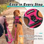 BARKBAY Adjustable No Pull Dog Harness for Pink