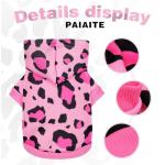 Cozy Pink Leopard Hoodie for Dogs
