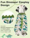 Dinosaur Costume Dog Pajamas for Small Dogs