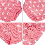 Heart Sweater for Small Dogs and Cats, Pink