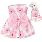 Floral Summer Dog Dress for Small Pets