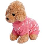 Heart Sweater for Small Dogs and Cats, Pink
