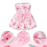 Floral Summer Dog Dress for Small Pets