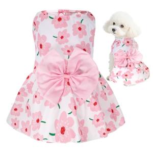 Floral Dog Dress for Summer Fun