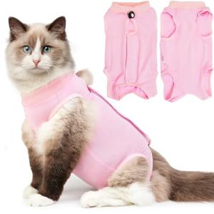 Cat Recovery Suit for Spay Wounds - Pink M