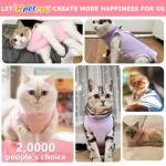 Cat Recovery Suit for Spay Wounds - Pink M