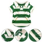 Striped Polo Shirt for Small Dogs and Cats