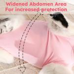 Cat Recovery Suit for Spay Wounds - Pink M