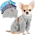 3 Pack Winter Fleece Dog Sweaters for Small Pets