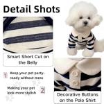 Designer Polo Shirt for Small Dogs - Blue