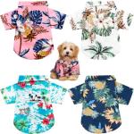 Weewooday Floral Summer T-Shirts for Small Dogs