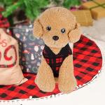 Buffalo Plaid Dog Sweater with Leash Ring