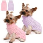 2 Pack Cozy Dog Sweaters for Small Dogs