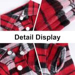 Plaid Dog Shirt Set for Small Pets