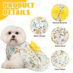 8 Pack Dog Bowknot Dresses for Puppy Girls