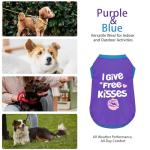 Playful Color-Blocked Dog Tank Top - Deep Purple