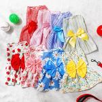 8 Pack Dog Bowknot Dresses for Puppy Girls